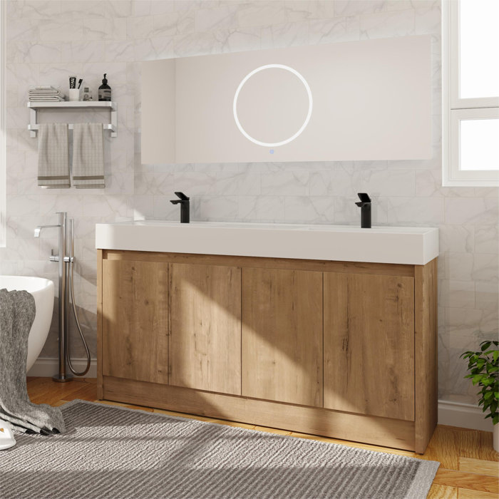 Latitude Run® Chiswick 59" Double Bathroom Vanity Set Wayfair